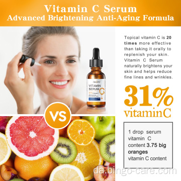 Vitamin C Serum Organic Brightening Hud Tone Moisture